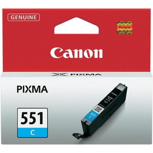 Toner CANON Cartridge Canon CLI-551 C, 304 stran, modrá