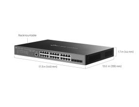 Switch TP-Link SG5428XMPP 16x GLan s POE+, 8x GLan s PoE++, 4x SFP+, 500W, 19", Omáda SDN (7)