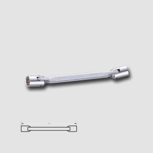 Nástrčná hlavice HONITON HF1415E, Klíč nástrčný oboustranný 14x15mm, 12-ti hranný lesklý