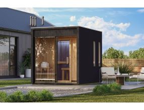 finská sauna KARIBU DELANO (66704) antracit LG5529