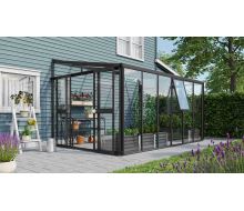 skleník VITAVIA ATHENA 10200 sklo 3 mm + PC 10 mm černý LG3837