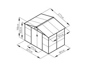 G21 GAH 529, 277 x 191 cm, zelený, 63900537 (2)