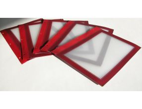 Vložky do jídelních lístků Securit pro řadu WOOD A5, 5ks, Wine Red (1)