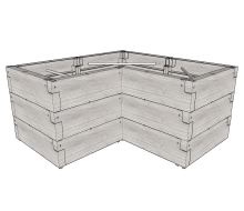 vyvýšený záhon JUWEL TIMBER ERGOLINE L LG3176