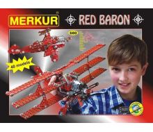 Stavebnice Merkur Red Baron, 680 dílů, 40 modelů