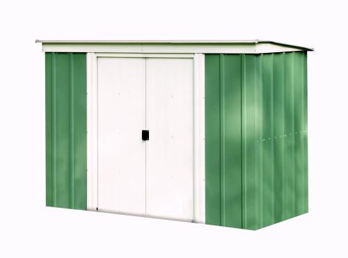 Kovový zahradní domek ARROW PT 84, zelený - 254 x 119 cm