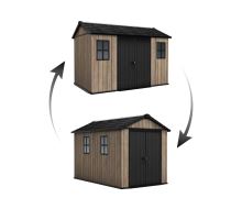 Zahradní domek Keter Apex 7,5 x 11 Ashwood, s podlahou