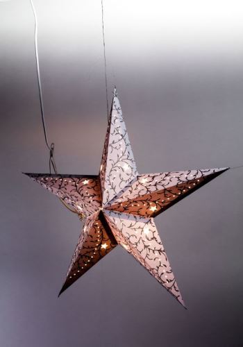 Vánoční hvězda MARIMEX Hvězda svítící LED papírová, 18000091