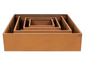 Vyvýšený záhon G21 102 x 32 x 102 cm, Corten (9)