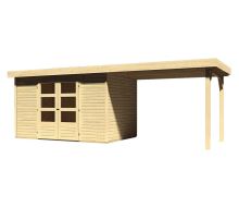 KARIBU ASKOLA 4 a přístavek 280 cm (77733) natur