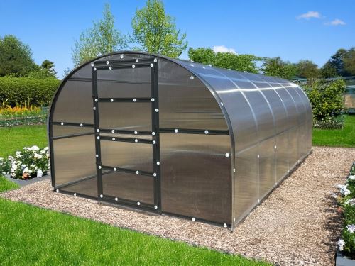 skleník LANITPLAST KYKLOP2 3x8 m PC 8 mm černý LG4385