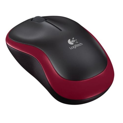 Myš bezdrátová LOGITECH Wireless M185 - červená