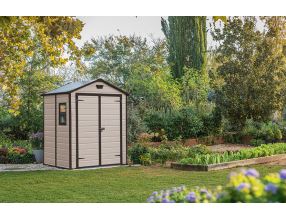 Zahradní domek Keter MANOR 6 x 5 DD béžový, s podlahou (2)