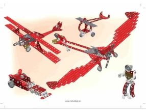 Stavebnice Merkur Red Baron, 680 dílů, 40 modelů (3)