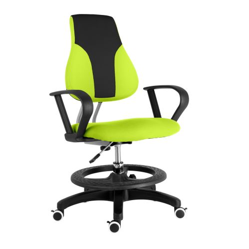 Dětská rostoucí židle SebiX KINDEX černo-reflexní zelená