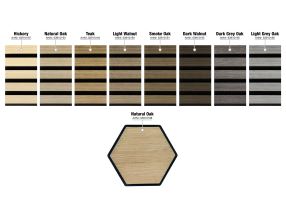 Zakončovací lišta G21 pro akustický panel, přírodní dub (9)