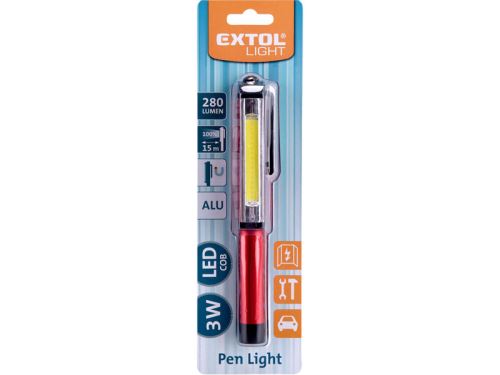 Svítilna EXTOL LIGHT svítilna tužka, 280lm COB, 43118