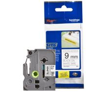 Páska Brother TZE-S221, 9mm, bílá/černá, adhezivní, laminovaná, délka 8m