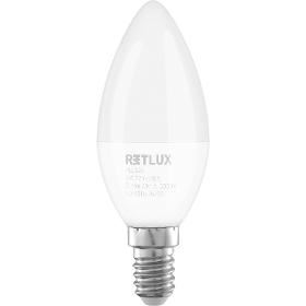 LED žárovka Classic RETLUX RLL 626 C37 E14 candle  6W WW D