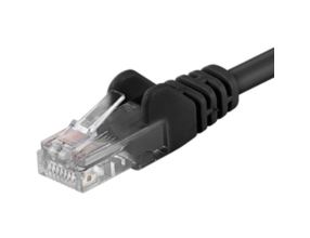 Patch kabel UTP Cat 5e, 3m - černý