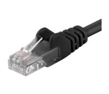 Patch kabel UTP Cat 5e, 3m - černý