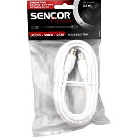Příslušenství kabel redukce SENCOR SAV 109-100W ant.koax.kab. M-F P