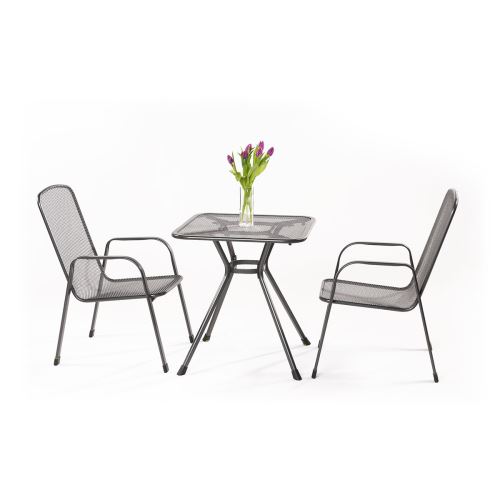 Zahradní sestava (2x židle Savoy Basic, 1x stůl Tavio 70) MWH Sabi 2+