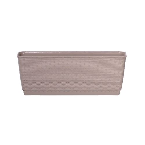 Truhlik AGRO truhlík RATOLLA P 29,3x12x12,6cm BÉŽ tm. (7529U) s miskou