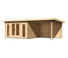 dřevěný domek KARIBU RADEBURG 2 + přístavek 330 cm včetně zadní stěny (31482) natur LG3932 dřevěný domek KARIBU RADEBURG 2 + přístavek 330 cm včetně zadní stěny (31482) natur LG3932