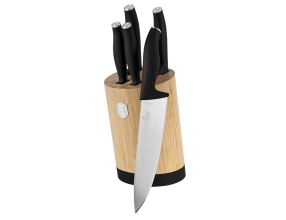 Sada nožů Berlingerhaus se stojanem Bamboo 6 ks Matte Black Collection