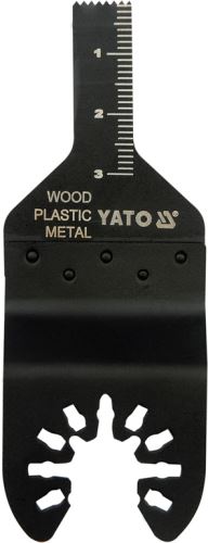 Příslušenství k multibrusce YATO Pilový list na ponor. řezy BIM pro multifunkční nářadí, 10mm (dřevo, plast, kov), YT-34683