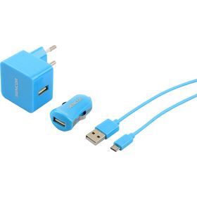 USB nabíječka SENCOR SCO 516-000BL USB KIT 1M/WALL/CAR