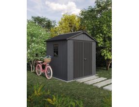 Zahradní domek Keter Newton Plus wide 7x7,5 šedý, s podlahou (2)