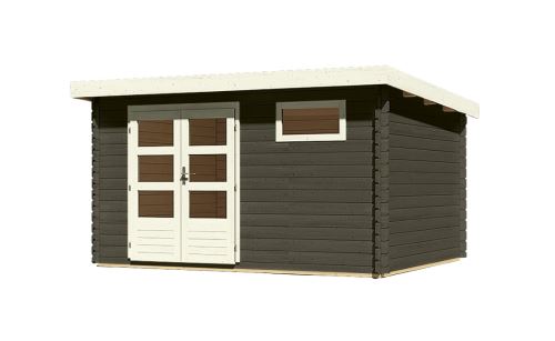 dřevěný domek KARIBU BASTRUP 8 (38757) šedý LG2855