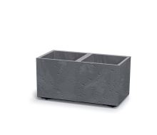 Květináč Prosperplast SIERRA CASE beton effect 57,7 cm šedý