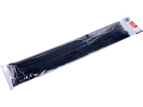 EXTOL PREMIUM pásky stahovací na kabely černé, 900x12,4mm, 50ks, nylon PA66, 8856180