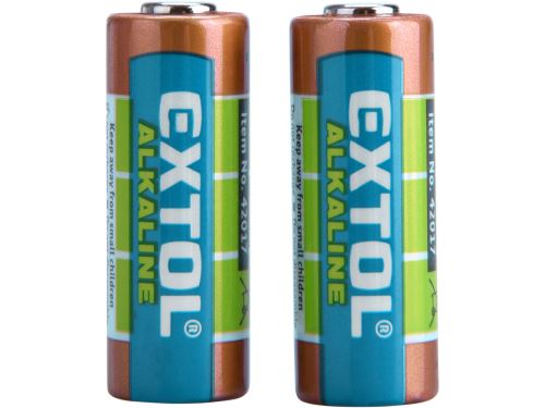 Baterie 12V EXTOL ENERGY baterie alkalické, 2ks, 12V (23A), 42017