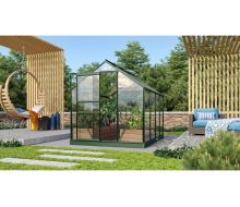 Skleník ze skla Vitavia VENUS 5000 čiré sklo 3 mm zelený