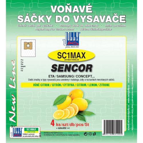 Sáčky do vysavače Jolly MAX SC 1 sáčky Sencor - citron