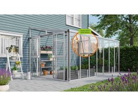 skleník VITAVIA ATHENA 11900 sklo 3 mm + PC 10 mm stříbrný LG3839 (2)