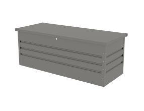 Zahradní box G21 Denver 560 L, metalický šedý plechový (2)