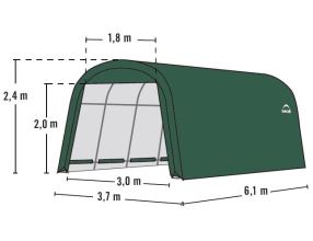 ShelterLogic náhradní plachta pro garáž 3,7x6,1 m (62760EU) (1)