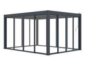 Příslušenství G21 posuvná zástěna 2,8x2 m pro pergoly Austin (7)