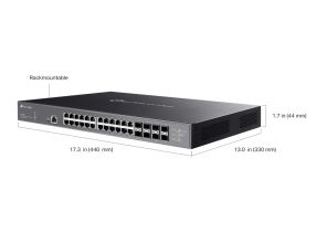 Switch TP-Link SX3832MPP 24x 10GLan s PoE++, 8x SPF+, 770W, 19", Omáda SDN, poškozený obal (4)