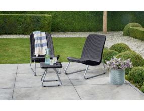 Zahradní nábytek Keter Rio Patio set grafitový (4)