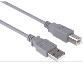 Kabel PremiumCord USB 2.0 A-B pro tiskárny 1m, šedý