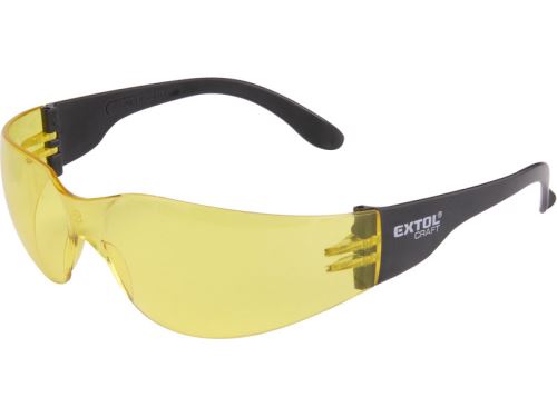 Pracovní brýle EXTOL CRAFT brýle ochranné, žluté, univerzální velikost, 97323