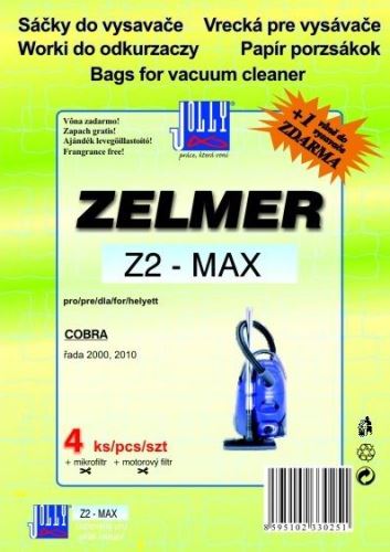 Příslušenství - sáček JOLLY Filtr do vysavače  Z 2 MAX pro ZELMER ( 4