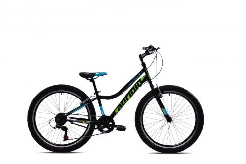 Horské jízdní kolo Capriolo DIAVOLO 400  24"/12" černo-zelená