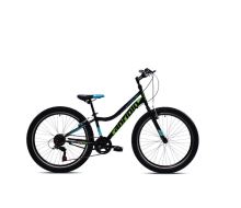 Horské jízdní kolo Capriolo DIAVOLO 400  24"/12" černo-zelená